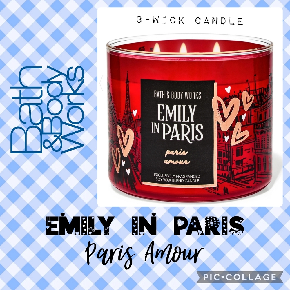 BBW Emily In Paris Paris Amour 3 Wick Candle
